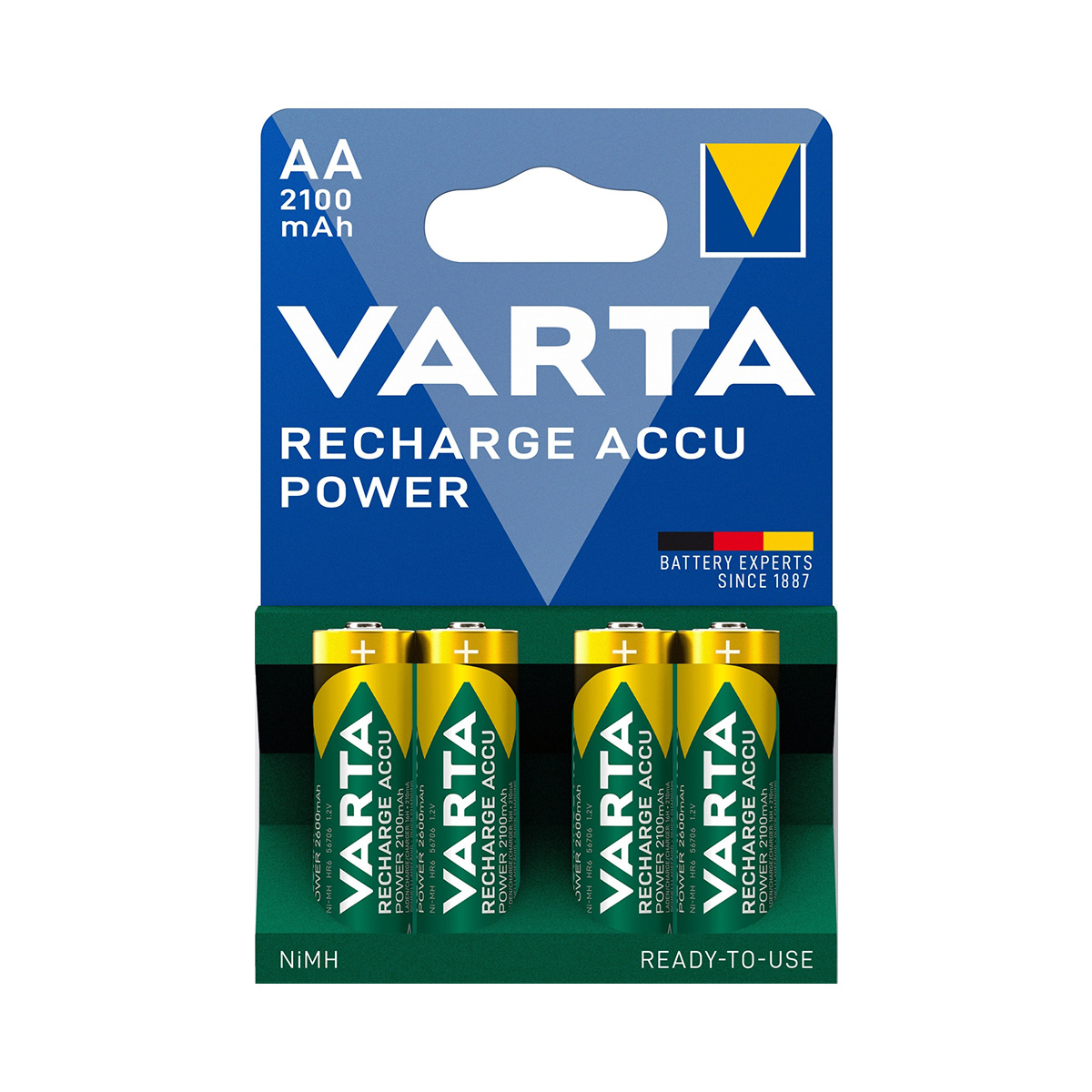 Varta 56706 Recharge Accu Power NiMH AA 2100mAh blister 4