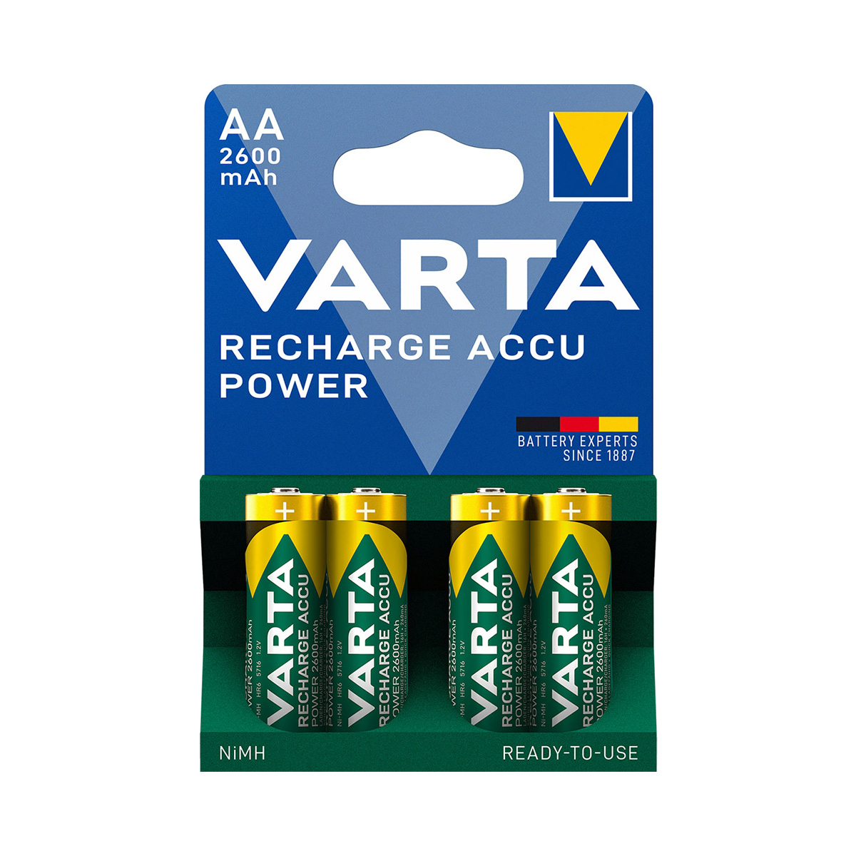 Varta 5716 Recharge Accu Power NiMH AA 2600mAh blister 4