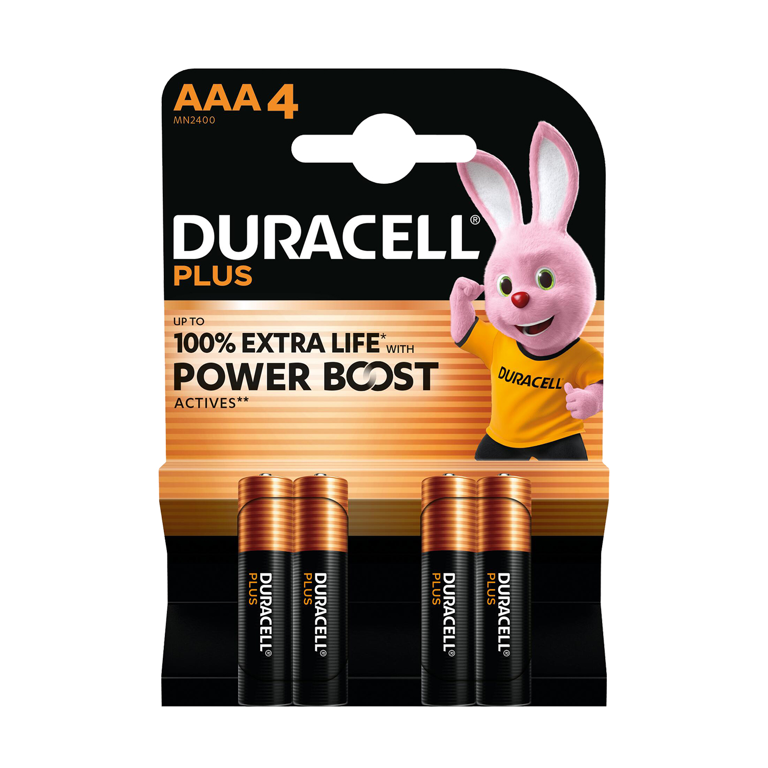 Duracell Plus alkaline AAA MN2400 blister 4