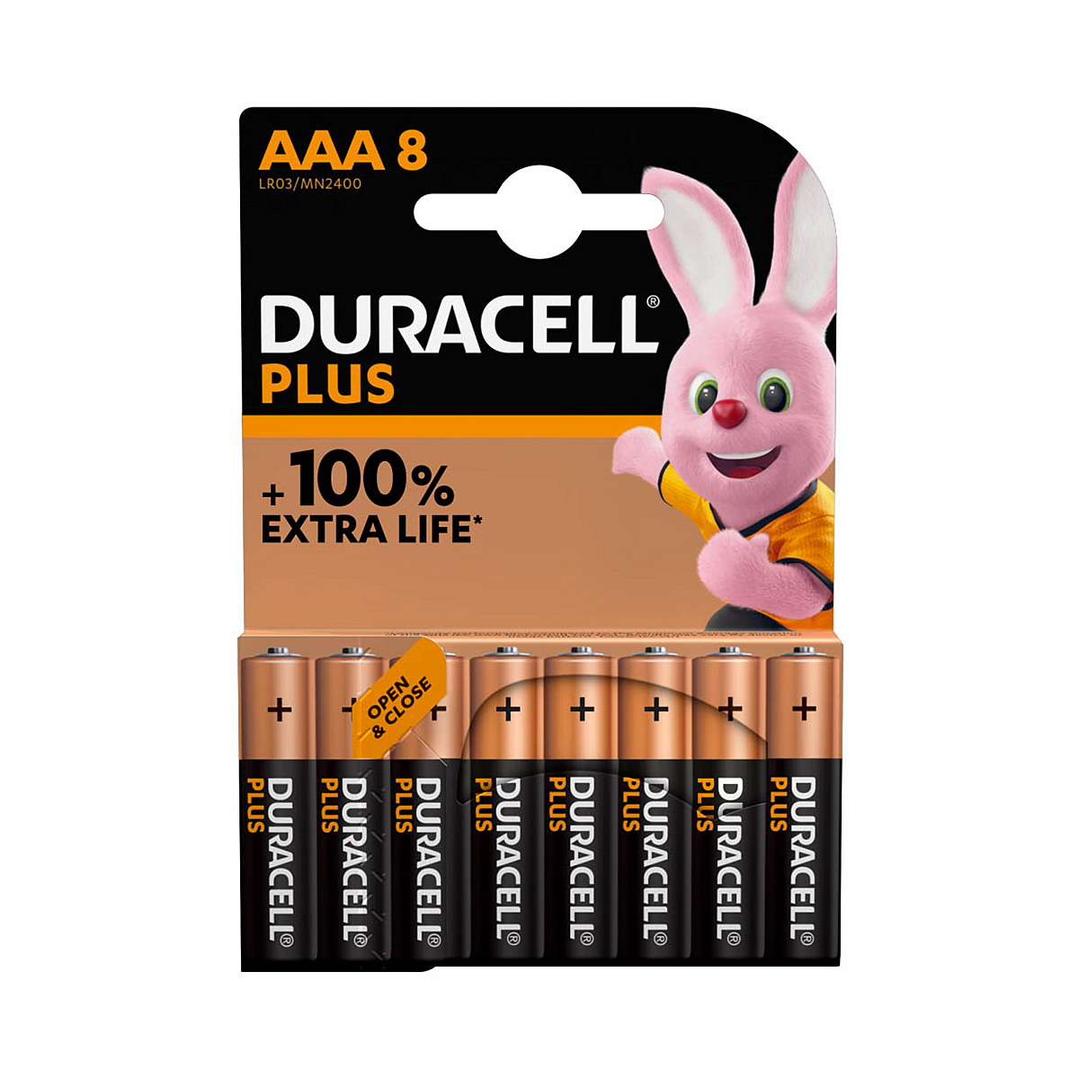 Duracell Plus alkaline AAA MN2400 blister 8