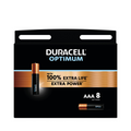 Duracell Optimum alkaline AAA MN2400 blister 8
