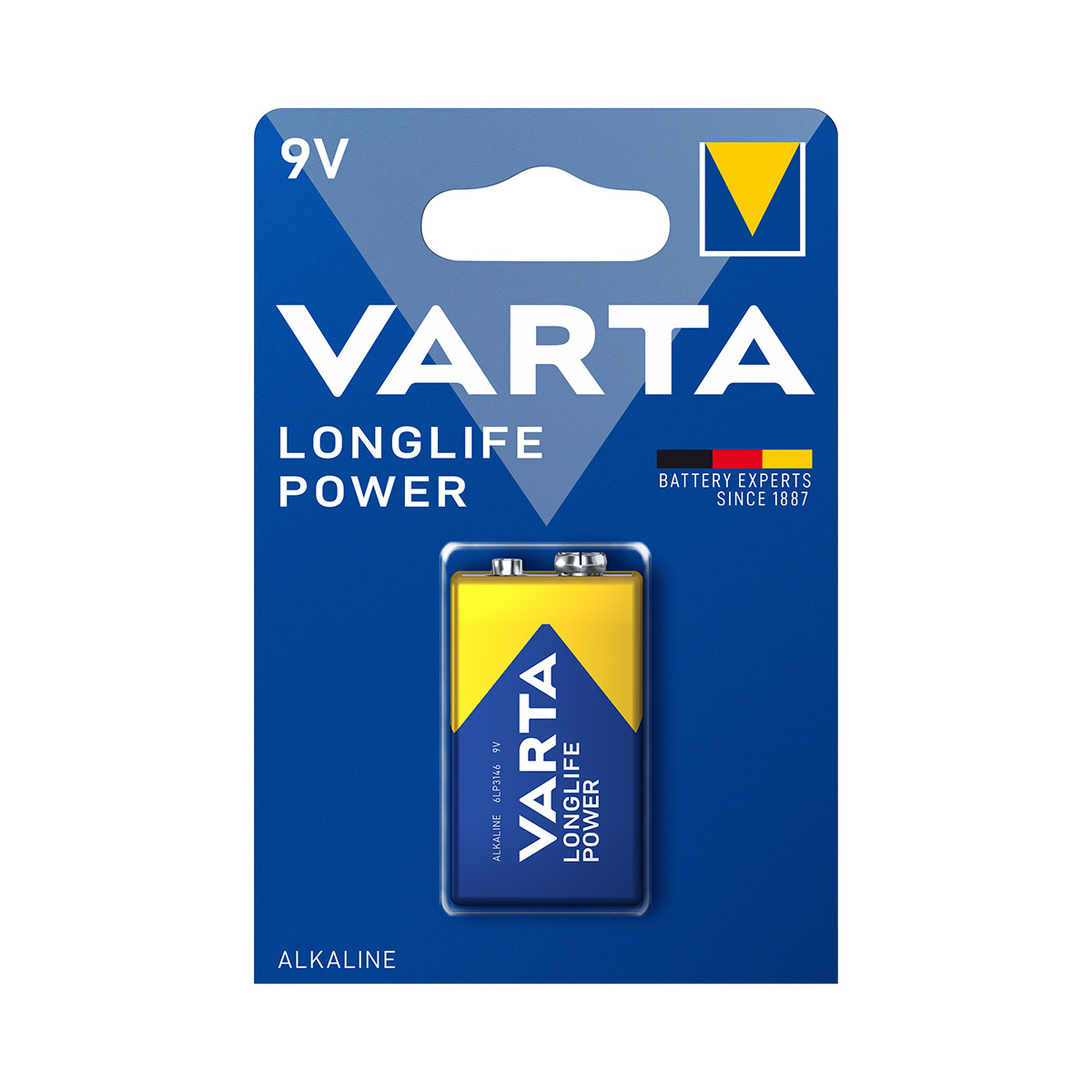 Varta Longlife Power alkaline 9V 6LR61 blister 1