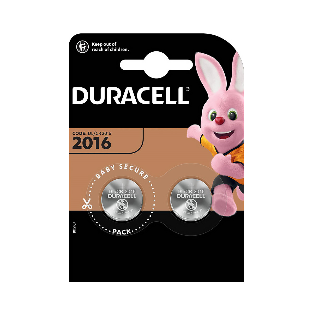 Duracell lithium CR2016 blister 2