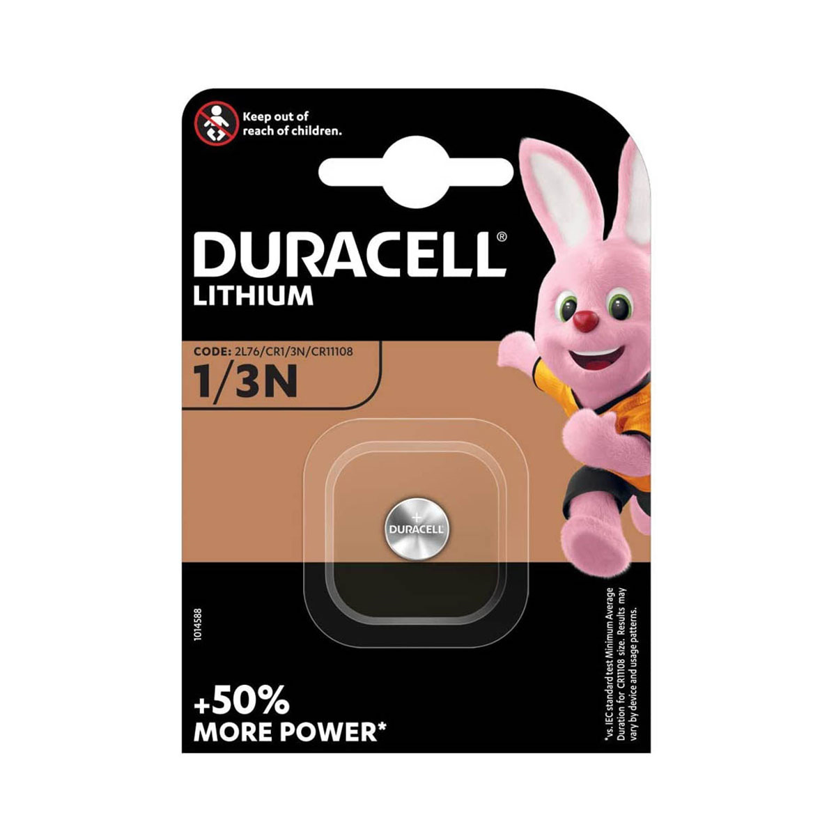 Duracell lithium CR1/3N blister 1